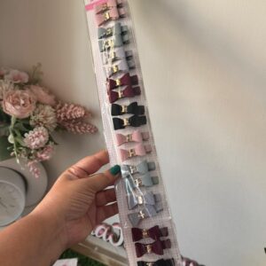 Bow Metal hair set clips ( 38rs each pair )