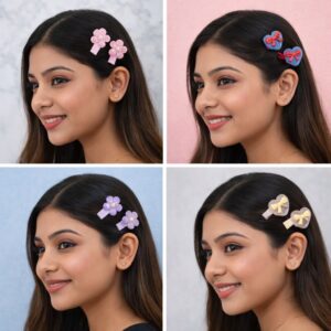 High shiny Hairclips set (1 pair)