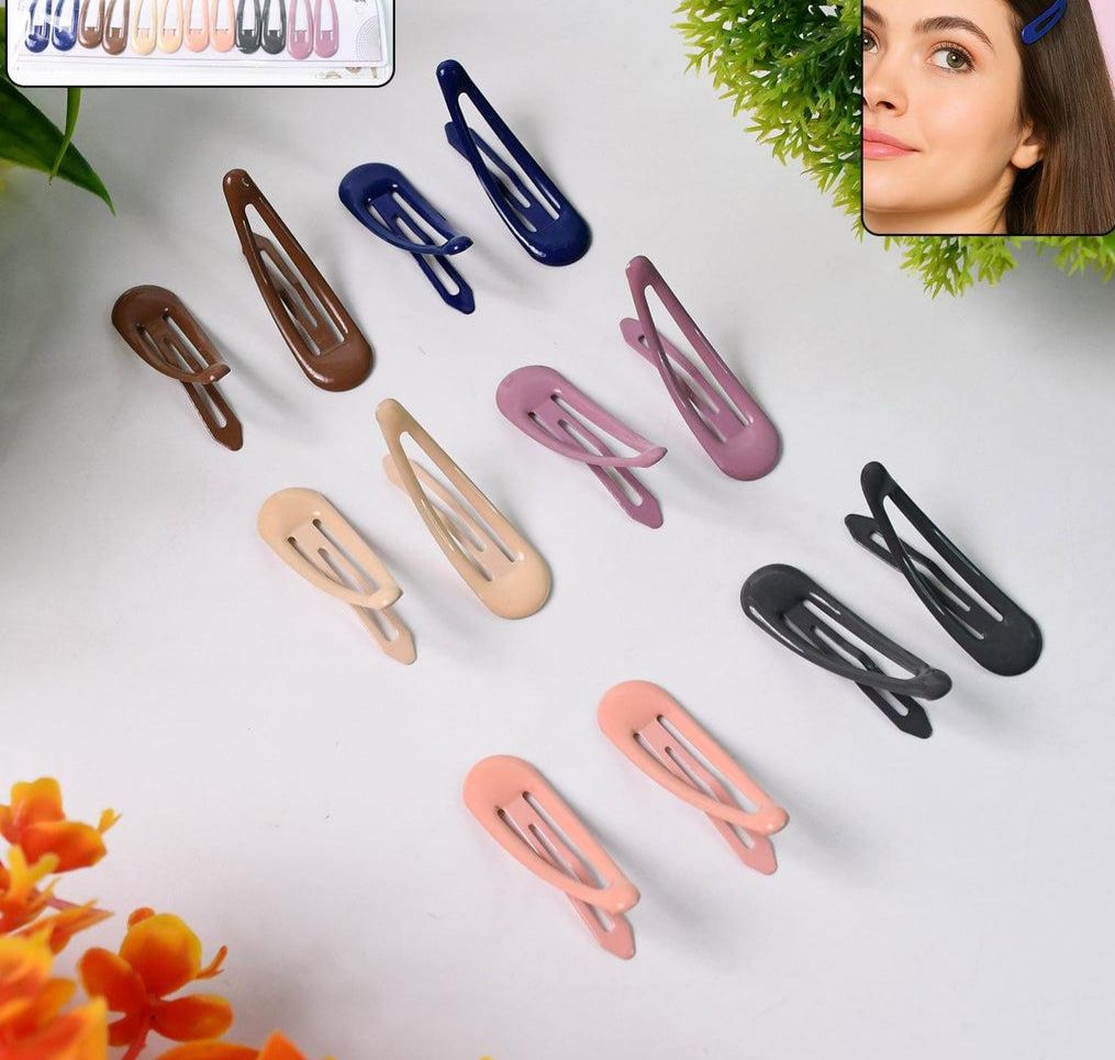 High shiny Tik Tok hair set clips (Total 12 clips in each card)