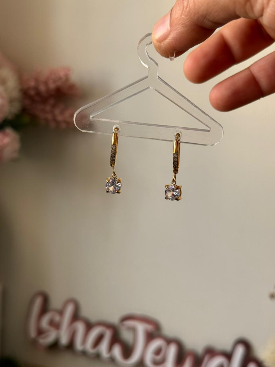 Best seller AD Hoops Antitarnish 18k Gold plated on stainless steel Hoops earrings - Image 4