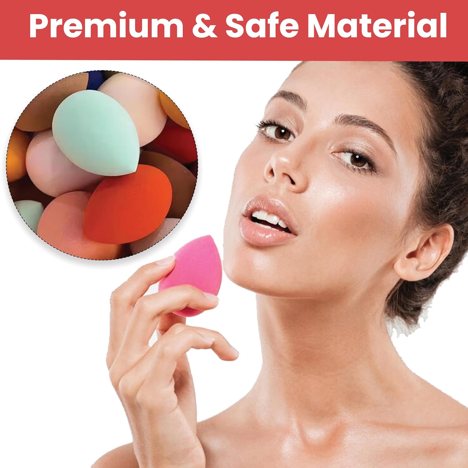 Beauty blender sponge jar ,good quality(5 assorted colours) - Image 4