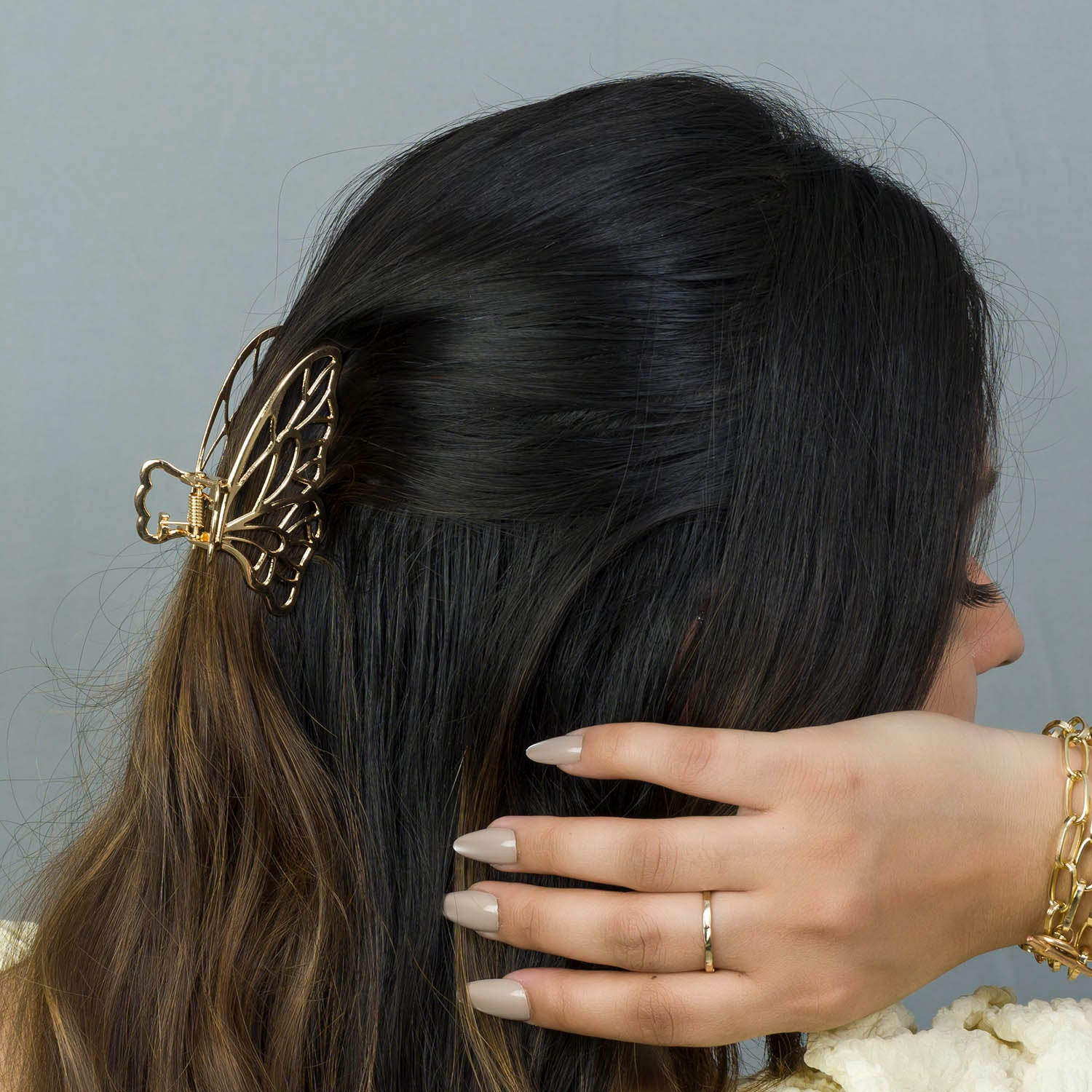 Metal hair claws (1 piece) - Image 2