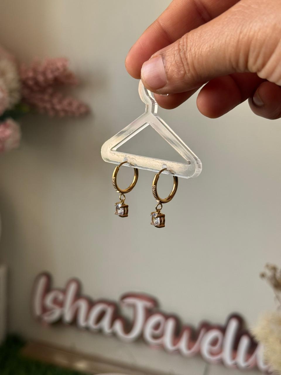 Best seller AD Hoops Antitarnish 18k Gold plated on stainless steel Hoops earrings - Image 6