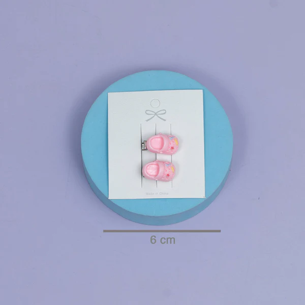 Mini Cute Shoe Hair Clips Set pins - Image 3