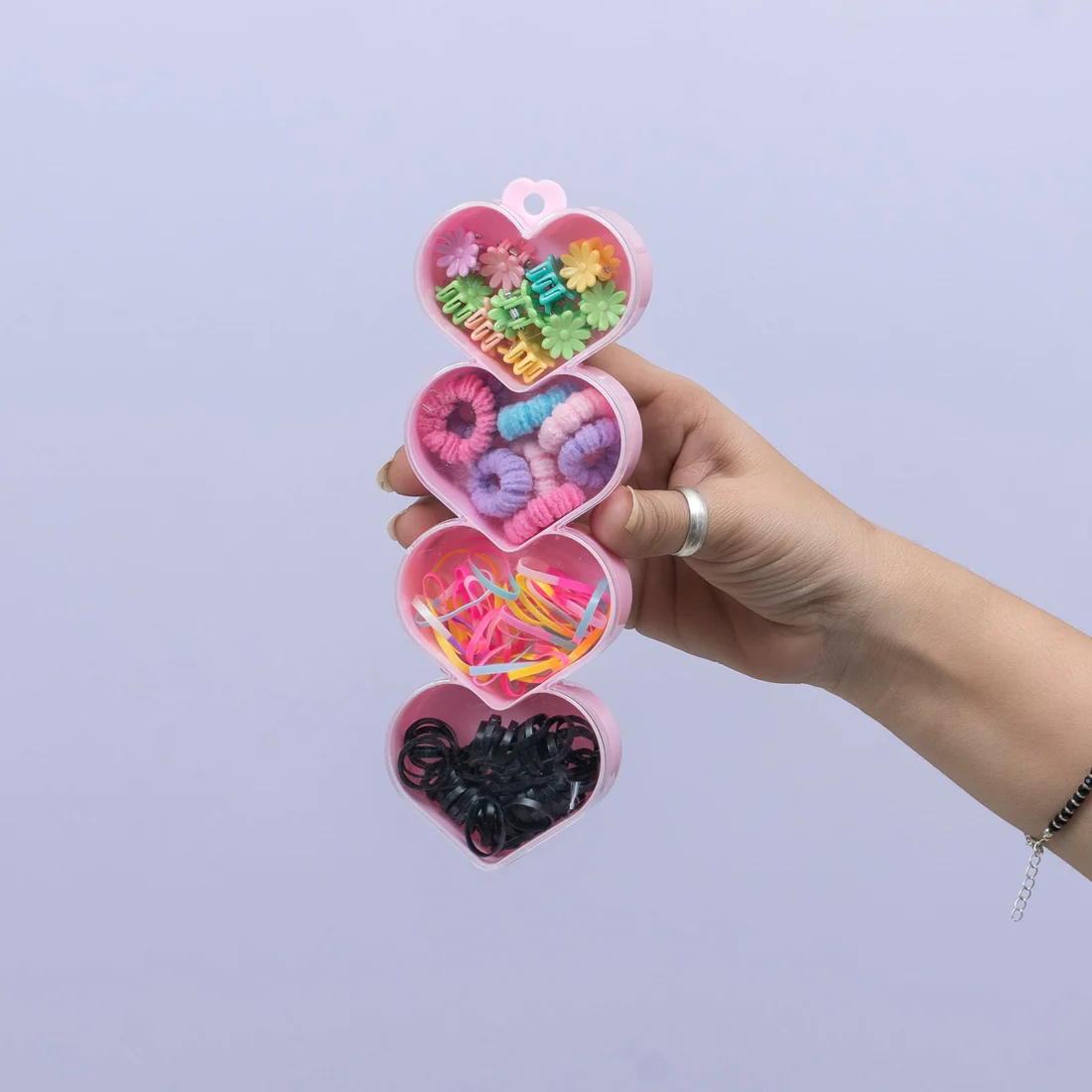 4-Layer Heart Hair Accessories for kids/ return gift - Image 3