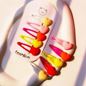 Heart Hair Clips set (5 pieces)