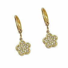 Flat star Antitarnish 18k Gold plated on stainless steel Hoops earrings