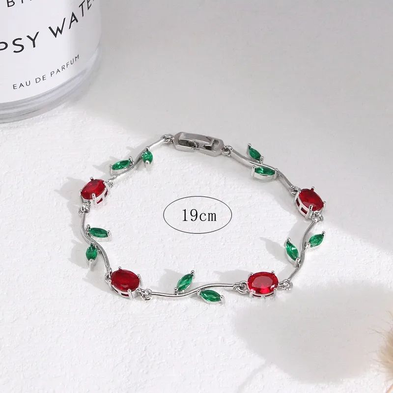 TULIP Antitarnish Silver plated on stainless steel chain bracelet - Image 4