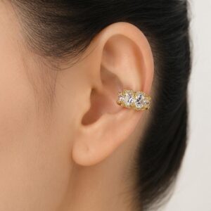 Ear cuff Model 2 Antitarnish 18k Gold plated on stainless steel (1 pcs )