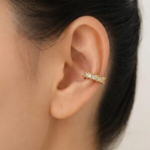Ear cuff Model 3 Antitarnish 18k Gold plated on stainless steel (1 pcs )