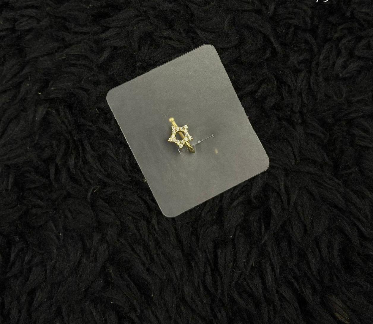 Nose cuff Model 5 Antitarnish 18k Gold plated on stainless steel (1 pcs )