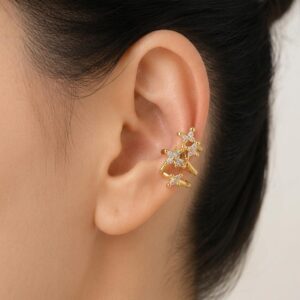 Ear cuff Model 4 Antitarnish 18k Gold plated on stainless steel (1 pcs )