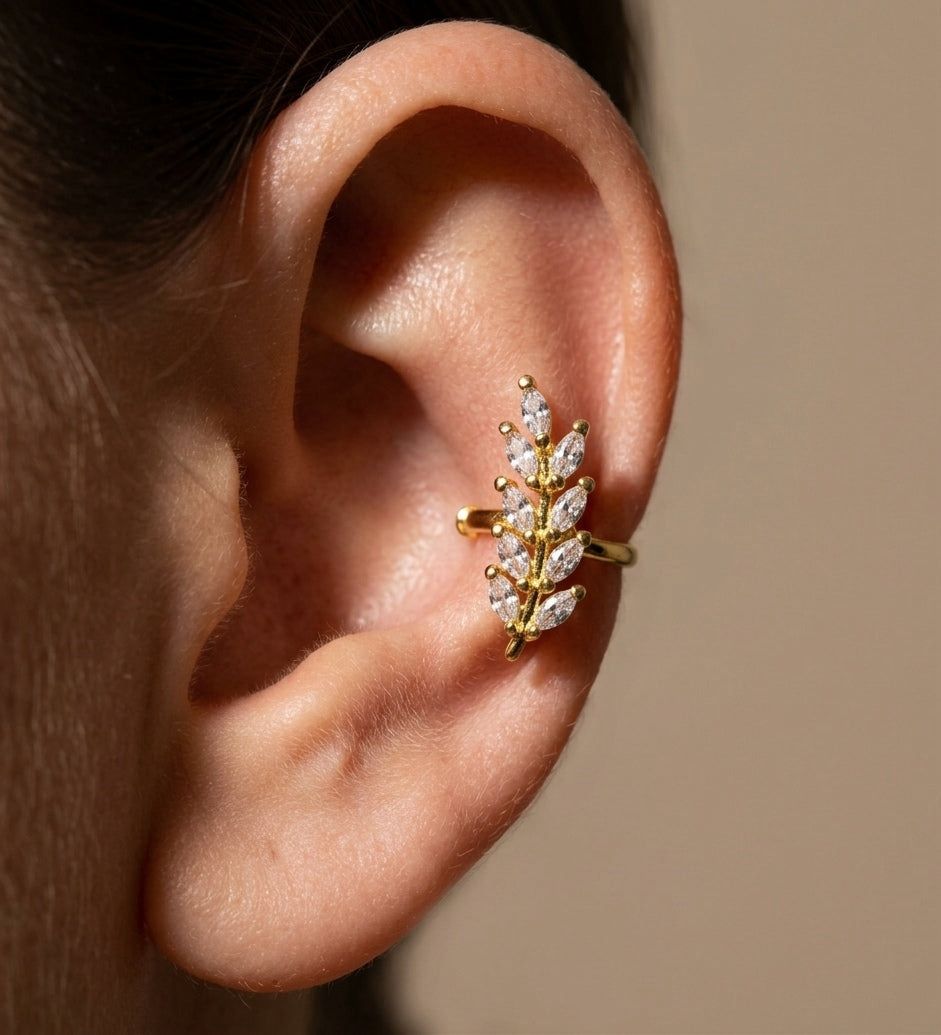 Ear cuff Model 1 Antitarnish 18k Gold plated on stainless steel (1 pcs )