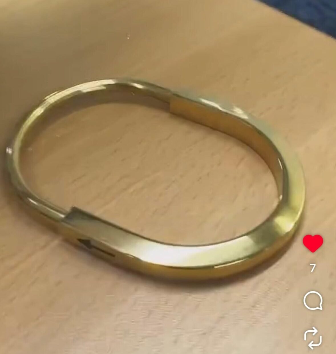 US padlock model 18k gold plated on Stainless Steel anti tarnish bracelet - Image 3