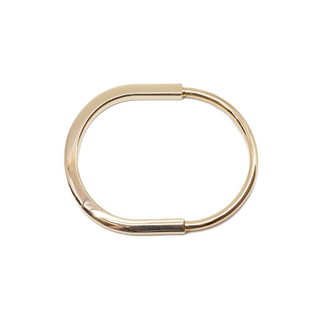 US padlock model 18k gold plated on Stainless Steel anti tarnish bracelet